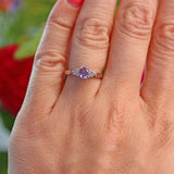 Ellibelle Jewellery Tanzanite & Diamond 18ct White Gold Ring