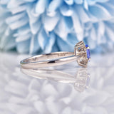 Ellibelle Jewellery Tanzanite & Diamond Platinum Cluster Ring