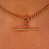 Ellibelle Jewellery Victorian Gold Albert Chain & T-Bar (14")