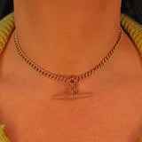 Ellibelle Jewellery Victorian Gold Albert Chain & T-Bar (14")