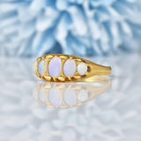 Ellibelle Jewellery Victorian Opal 18ct Gold Five Stone Ring