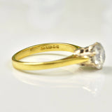 Ellibelle Jewellery Vintage 1.30ct Diamond Gold Engagement Ring