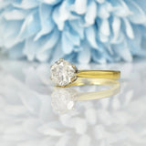 Ellibelle Jewellery Vintage 1.30ct Diamond Gold Engagement Ring