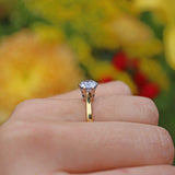 Ellibelle Jewellery Vintage 1.30ct Diamond Gold Engagement Ring