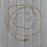 Ellibelle Jewellery VINTAGE 18CT GOLD BOX-LINK NECK CHAIN (20")