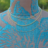 Ellibelle Jewellery VINTAGE 18CT GOLD BOX-LINK NECK CHAIN (20")