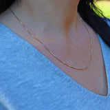Ellibelle Jewellery VINTAGE 18CT GOLD BOX-LINK NECK CHAIN (20")