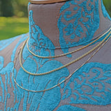 Ellibelle Jewellery VINTAGE 18CT GOLD BOX-LINK NECK CHAIN (20")