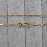 Ellibelle Jewellery VINTAGE 18CT GOLD BOX-LINK NECK CHAIN (20")