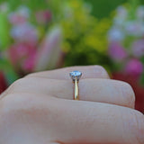 Ellibelle Jewellery VINTAGE 18CT GOLD & PLATINUM DIAMOND SOLITAIRE RING