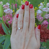 Ellibelle Jewellery VINTAGE 18CT GOLD & PLATINUM DIAMOND SOLITAIRE RING