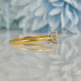 Ellibelle Jewellery VINTAGE 18CT GOLD & PLATINUM DIAMOND SOLITAIRE RING