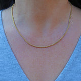 Ellibelle Jewellery Vintage 18ct Gold Rope Chain (18")