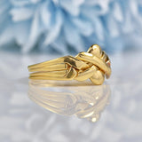 Ellibelle Jewellery Vintage 18ct Yellow Gold Four-Piece Puzzle Ring