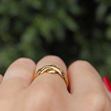 Ellibelle Jewellery Vintage 18ct Yellow Gold Four-Piece Puzzle Ring
