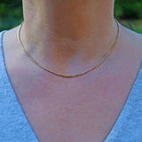 Ellibelle Jewellery Vintage 18ct Yellow Gold Snake Link Necklace Chain (16")