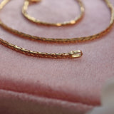Ellibelle Jewellery Vintage 18ct Yellow Gold Snake Link Necklace Chain (16")