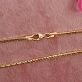 Ellibelle Jewellery Vintage 18ct Yellow Gold Snake Link Necklace Chain (16")