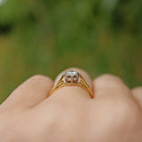 Ellibelle Jewellery Vintage 1960s Diamond 18ct Gold Engagement Ring (0.30ct)