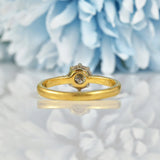 Ellibelle Jewellery Vintage 1960s Diamond 18ct Gold Engagement Ring (0.30ct)