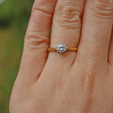 Ellibelle Jewellery Vintage 1960s Diamond 18ct Gold Engagement Ring (0.30ct)