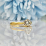Ellibelle Jewellery Vintage 1960s Diamond 18ct Gold Engagement Ring (0.30ct)