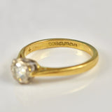 Ellibelle Jewellery Vintage 1960s Diamond 18ct Gold Engagement Ring (0.30ct)