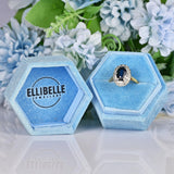 Ellibelle Jewellery Vintage 1963 Sapphire & Diamond 18ct Gold Cluster Ring (2.77ct)