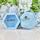 Ellibelle Jewellery Vintage 1964 Sapphire & Diamond Three-Stone Trilogy Engagement Ring