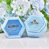 Ellibelle Jewellery Vintage 1970 Blue Sapphire & Diamond Cluster Ring