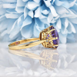 Ellibelle Jewellery Vintage 1970s Colour Change Sapphire 9ct Gold Dress Ring