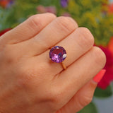 Ellibelle Jewellery Vintage 1970s Colour Change Sapphire 9ct Gold Dress Ring