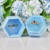 Ellibelle Jewellery Vintage 1970s Sapphire & Diamond 18ct Gold Cluster Ring