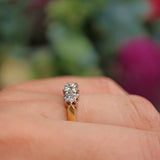 Ellibelle Jewellery Vintage 1975 Diamond 18ct Gold Three Stone Engagement Ring