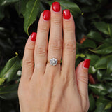Ellibelle Jewellery Vintage 1978 Cape Diamond 18ct Gold Cluster Ring