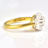 Ellibelle Jewellery Vintage 1978 Cape Diamond 18ct Gold Cluster Ring