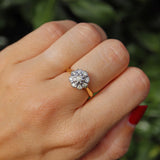 Ellibelle Jewellery Vintage 1978 Cape Diamond 18ct Gold Cluster Ring