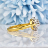 Ellibelle Jewellery Vintage 1978 Cape Diamond 18ct Gold Cluster Ring