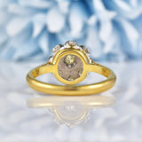 Ellibelle Jewellery Vintage 1978 Cape Diamond 18ct Gold Cluster Ring
