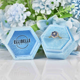 Ellibelle Jewellery Vintage 1979 Sapphire & Diamond 18ct Gold Cluster Ring