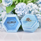 Ellibelle Jewellery Vintage 1979 Sapphire & Diamond 18ct Gold Flower Cluster Ring