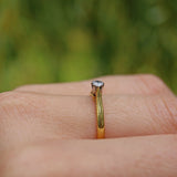 VINTAGE DIAMOND 18CT GOLD SOLITAIRE RING