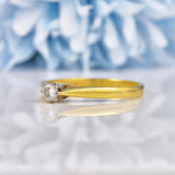 Ellibelle Jewellery Vintage 1980s Diamond 18ct Gold Engagement Ring