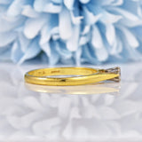 Ellibelle Jewellery Vintage 1980s Diamond 18ct Gold Engagement Ring