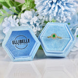 Ellibelle Jewellery Vintage 1985 Emerald & Diamond 18ct Gold Daisy Cluster Ring