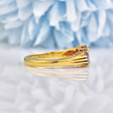 Ellibelle Jewellery Vintage 1985 Sapphire & Diamond 18ct Gold Ring