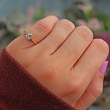 Ellibelle Jewellery Vintage 1986 Diamond Solitaire Engagement Ring (0.50ct)
