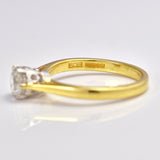 Ellibelle Jewellery Vintage 1986 Diamond Solitaire Engagement Ring (0.50ct)