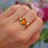 Ellibelle Jewellery Vintage 1988 Water Opal 18ct Gold Ring
