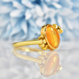 Ellibelle Jewellery Vintage 1988 Water Opal 18ct Gold Ring